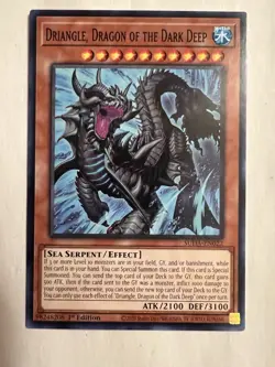 Driangle, Dragon Of The Dark Deep SUDA-EN022 Yugioh! Supreme Darkness 1st Ed NM - Image 1