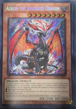 Albion the Shrouded Dragon RA05-EN019 Secret Rare 1st Edition Yu-Gi-Oh NM - Image 1