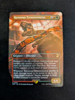 MTG Ravenous Tyrannosaurus Jurassic World Collection 0018 Regular Rare - Image 1