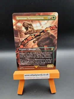 Magic The Gathering - Ravenous Tyrannosaurus - REX - RARE - NM - MTG - FULL ART - Image 1