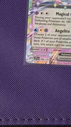 Sylveon EX 086/191 Prize Pack Series Cards Holo Stamped Pokemon Card - Image 2
