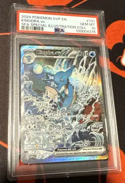 2024 POKEMON SVP EN-SV BLACK STAR PROMO #131 KINGDRA EX PSA 10 - Image 1