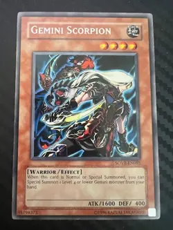 Yugioh Gemini Scorpion SOVR-EN085 Rare Unlimited Edition VLP - Image 1
