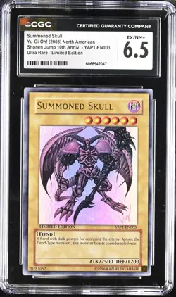 Summoned Skull YAP1-EN003 Shonen Jump 10th Anniv. CGC 6.5 Graded Yugioh Card - Image 1