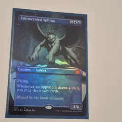 MTG FOIL BORDERLESS Consecrated Sphinx # 345 Double Masters 2022 NM - Image 1