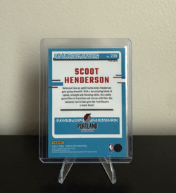 2023-24 Optic Scoot Henderson Blue Velocity Rated Rookie RC #239 - Blazers - Image 2