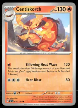 Centiskorch 028/191 Common Surging Sparks Pokemon Near Mint - Image 1