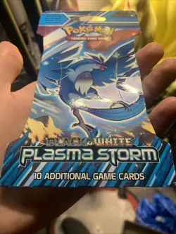 EMPTY Black & White Plasma Storm Pokemon Booster Blister Pack - Articuno Artwork - Image 4