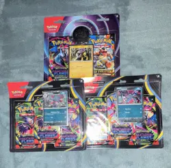 Pokemon TCG Phantasmal Flames 3-Pack Blister (3) Lot - Image 1