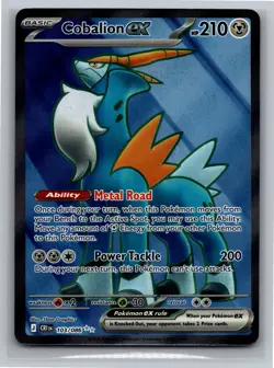 Pokemon ME04: Chaos Rising #103/086 Cobalion ex - Image 1