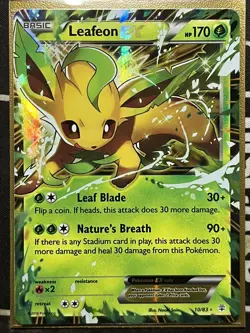 Leafeon EX 10/83 Holo EX Rare Generations Pokemon Holo NM - Image 1