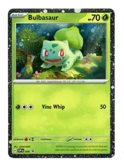 Bulbasaur SVP EN 046 - 151 Black Star Promo - Cosmos Holo Pokemon Card - Image 1