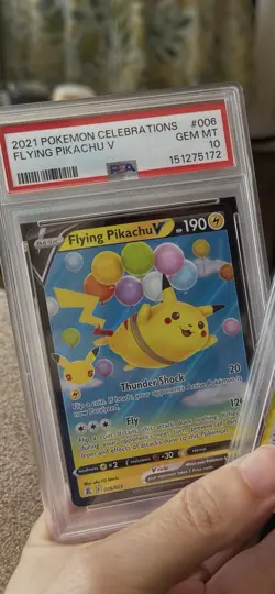 🔥 2021 POKEMON CELEBRATIONS #006 FLYING PIKACHU V PSA 10 📈 🔥 - Image 4