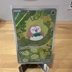 Pokemon Rowlet 090/088 Perfect Order Illustration Rare Holo 80 HP EN 2026 - Image 1