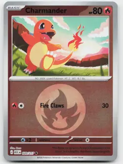 Charmander (Energy Symbol) 020/217 Holo Ascended Heroes Pokemon Reverse Holo NM - Image 1