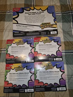 Pokemon TCG Ascended Heroes Lot. 1 Ex Box. 2 Tech Stickers, Two Larry Blisters - Image 2