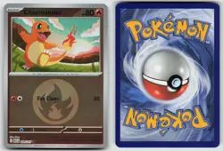 Charmander (Energy Symbol Pattern) 020/217 Holo Pokemon Reverse Holo NM - Image 3