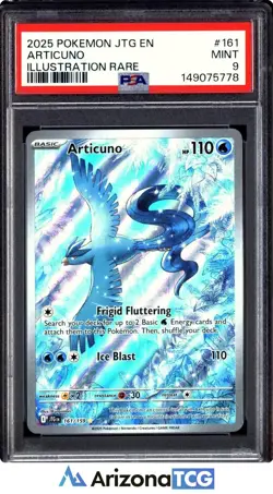 Pokemon 2025 Articuno 161/159 Illustration Rare Journey Together PSA 9 - Image 1