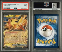 ⚡Zapdos Ex 145/165⚡Scarlet and Violet Pokemon 151 💎PSA 9 Mint💎 - Image 1