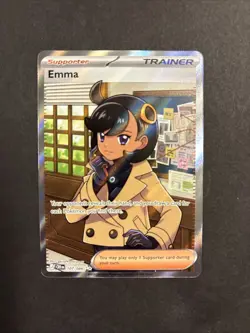 Pokemon TCG Emma 107/086 Full Art Holo Chaos Rising English English NM - Image 1