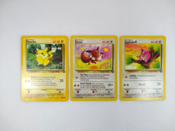 Vintage Pokemon Jungle Set - Pikachu, Eevee, & Jigglypuff - Exact Cards! - Image 1