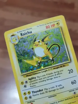 Raichu 14/102 - Base Set Unlimited - WOTC Holo Rare Pokemon Card - Vintage MP* - Image 2