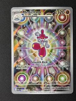 Pokemon TCG Medicham 241/217 Ascend Rare Full Art Stage 1 120HP Holo - Image 1