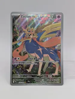 Pokemon Zacian 100/094 Illustration Rare Phantasmal Flames Full Art Holo NM ENGL - Image 1