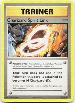 Charizard Spirit Link 75/108 Uncommon Evolutions Pokemon LP - Image 1