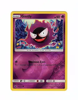 Gastly 36/111 Sm-Crimson Invasion Reverse Holo - Pokemon Card - Image 1