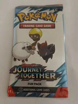 Pokemon TCG Scarlet & Violet Journey Together Fun Pack 3 Cards - Factory Sealed - Image 1