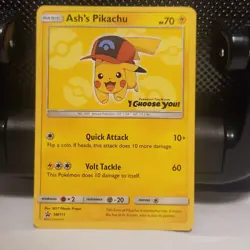 Pokemon Ash's Pikachu SM111 Promo Card 2017 I Choose You - NM - Image 1