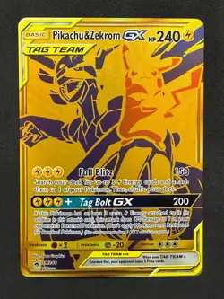 POKEMON UNGRADED PIKACHU & ZEKROM GX - SM248 HOLO S&M PROMO HOLO NM PKM-154 - Image 2