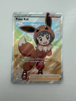 Pokemon TCG Card Poke Kid 070/072 Shining Fates Ultra Rare Full Art - Near Mint - Image 1