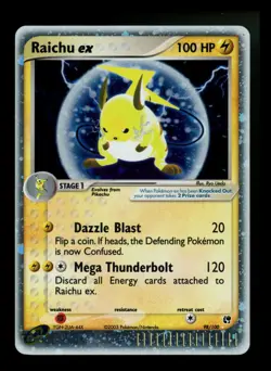 #3 Raichu ex 98/100 EX Sandstorm 2003 Holo Rare Pokemon Card TCG - Image 1