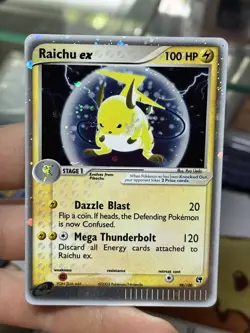 #3 Raichu ex 98/100 EX Sandstorm 2003 Holo Rare Pokemon Card TCG - Image 3