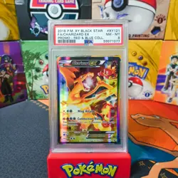 PSA 8 2016 Pokemon Game XY Red & Blue Collection Promo Charizard EX XY121 - Image 1