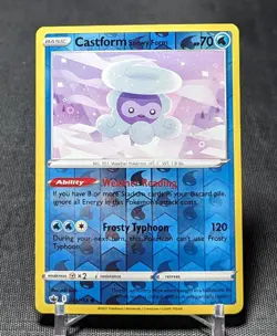 Castform Snowy Form Common Reverse Holo Pokemon TCG Chilling Reign Card 034/198 - Image 1