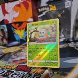 Rowlet 17/236 Common Cosmic Eclipse Pokemon Reverse Holo NM/M - Image 1