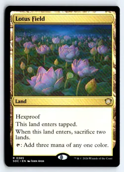 Lotus Field 385 Rare Commander: Secrets of Strixhaven Magic: The Gathering NM - Image 1