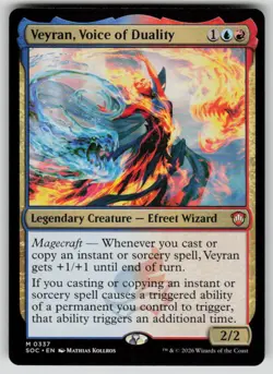Veyran, Voice of Duality Mythic Commander: Secrets of Strixhaven 337 MTG NM 2026 - Image 1