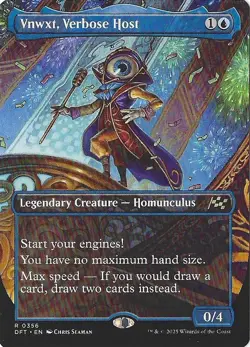 Vnwxt, Verbose Host (Borderless) 356 Rare Aetherdrift Magic: The Gathering NM - Image 1