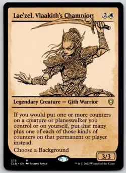 Lae'zel, Vlaakith's Champion (Showcase) 378 Battle for Baldur's Gate MTG LP - Image 1