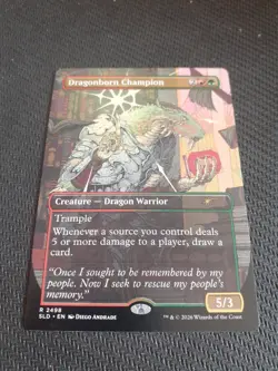 Dragonborn Champion SLD 2498 Secret Lair D&D MTG Magic - Image 1