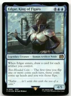 Edgar, King of Figaro #51 (Foil) (NM) Final Fantasy FIN Magic MTG - Image 1