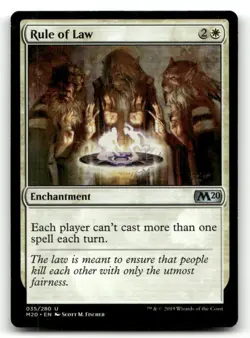 Rule of Law 35 UC Core Set 2020 Magic: The Gathering NM - Image 1