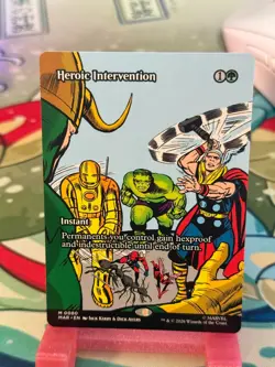 Heroic Intervention (0080) (Borderless) Marvel Universe Eternal-Legal Regular - Image 1