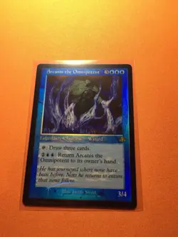 MTG Magic The Gathering Arcanis The Omnipotent Foil DMR Rare Retro Frame Wizard - Image 1