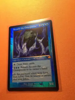 MTG Magic The Gathering Arcanis The Omnipotent Foil DMR Rare Retro Frame Wizard - Image 2