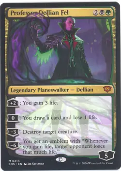 MTG Professor Dellian Fel M Secrets of Strixhaven #214 - Image 1